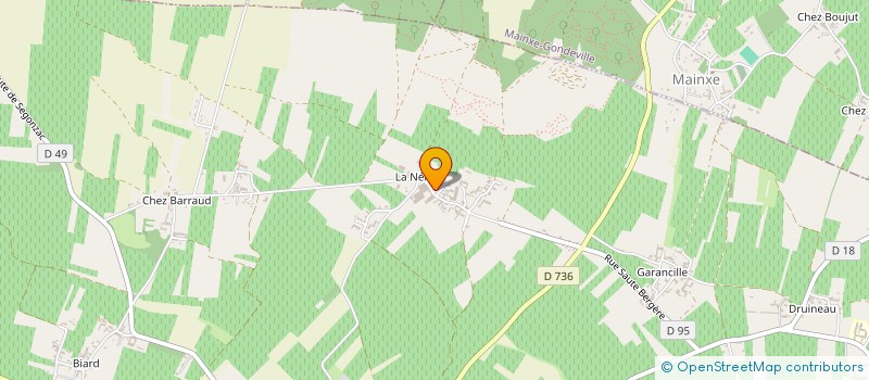 localisation de l'entreprise MONSIEUR ANTHONY NOUHAUD  SEGONZAC