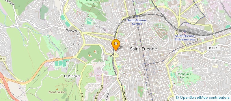 localisation de l'entreprise MONSIEUR ANTHONY OGIER-CALMARD  SAINT-ETIENNE