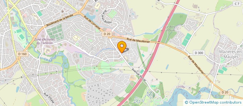 localisation de l'entreprise MONSIEUR ANTHONY OLIVIER  CHOLET