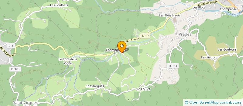 localisation de l'entreprise MONSIEUR ANTHONY OLLIER  PRADES