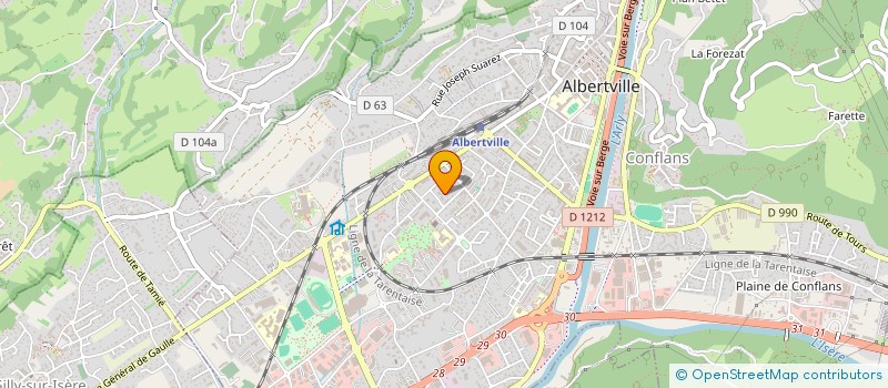 localisation de l'entreprise MONSIEUR ANTHONY ORNAQUE  ALBERTVILLE