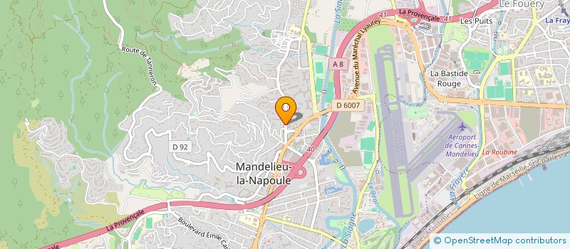 localisation de l'entreprise MONSIEUR ANTHONY ORSINI  MANDELIEU-LA-NAPOULE