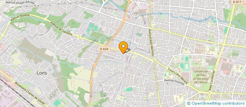 localisation de l'entreprise MONSIEUR ANTHONY OTTOU  LONS