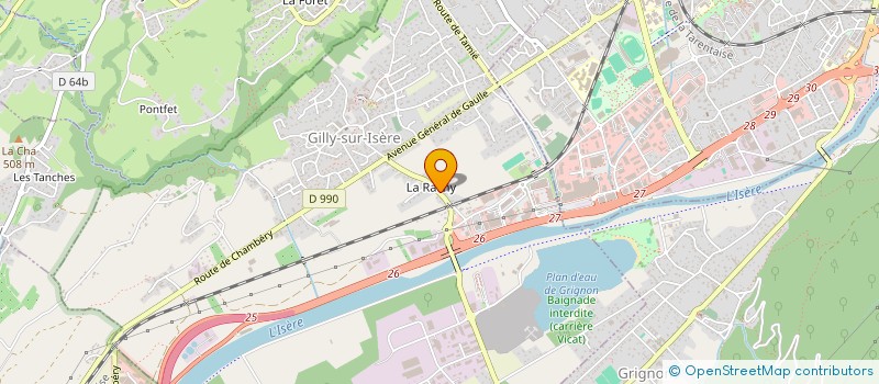 localisation de l'entreprise MONSIEUR ANTHONY OUAJIF  GILLY-SUR-ISERE