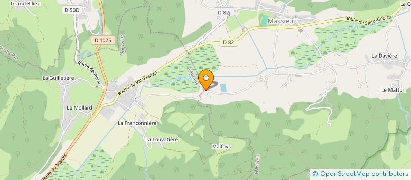 localisation de l'entreprise MONSIEUR ANTHONY PACAUD  MASSIEU