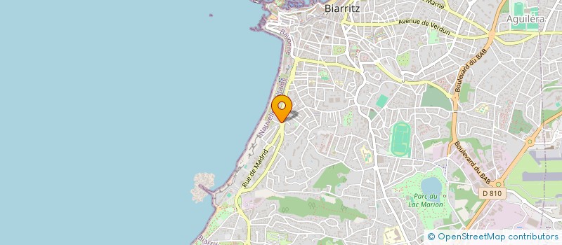 localisation de l'entreprise MONSIEUR ANTHONY PAILLASSAR  BIARRITZ