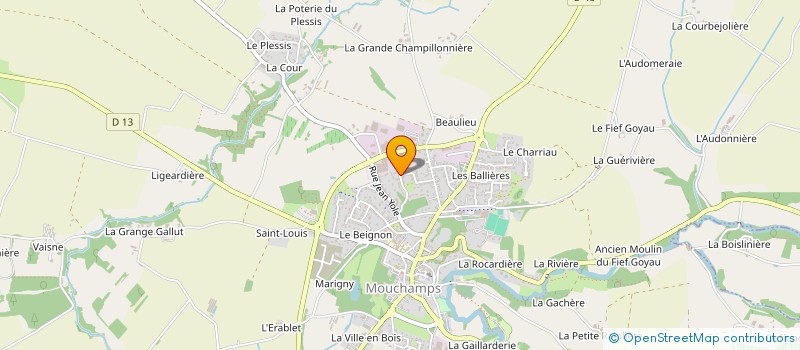 localisation de l'entreprise MONSIEUR ANTHONY PAILLAT  MOUCHAMPS