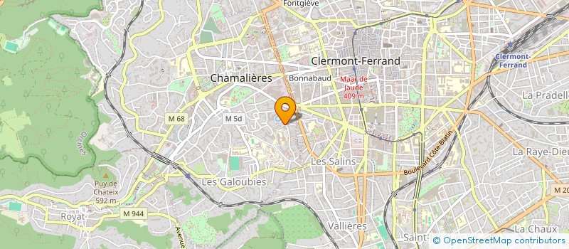 localisation de l'entreprise MONSIEUR ANTHONY PAJOT  CHAMALIERES