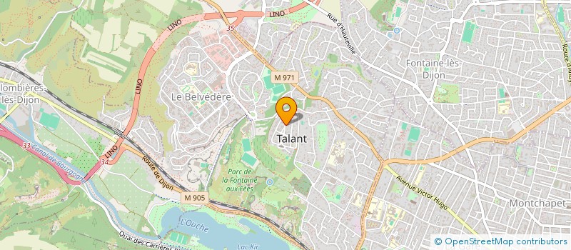 localisation de l'entreprise MONSIEUR ANTHONY PARROD  FONTAINE-LES-DIJON