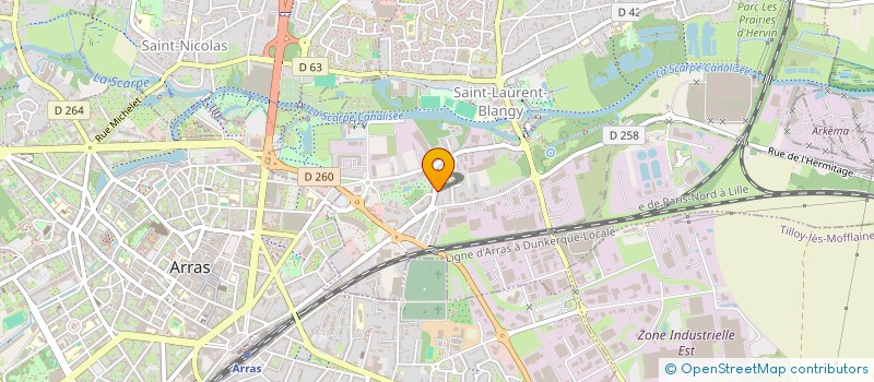 localisation de l'entreprise MONSIEUR ANTHONY PASSEAU  SAINT-LAURENT-BLANGY