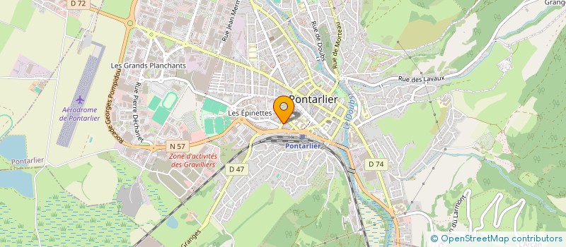 localisation de l'entreprise MONSIEUR ANTHONY PATOZ  PONTARLIER