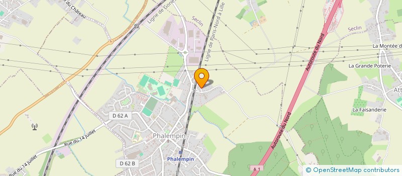 localisation de l'entreprise MONSIEUR ANTHONY PAULISSEN  PHALEMPIN