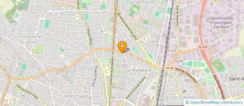 localisation de l'entreprise MONSIEUR ANTHONY PAUTARD  DIJON