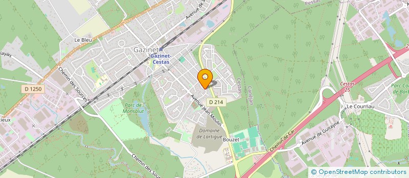 localisation de l'entreprise MONSIEUR ANTHONY PAUTONNIER  CESTAS