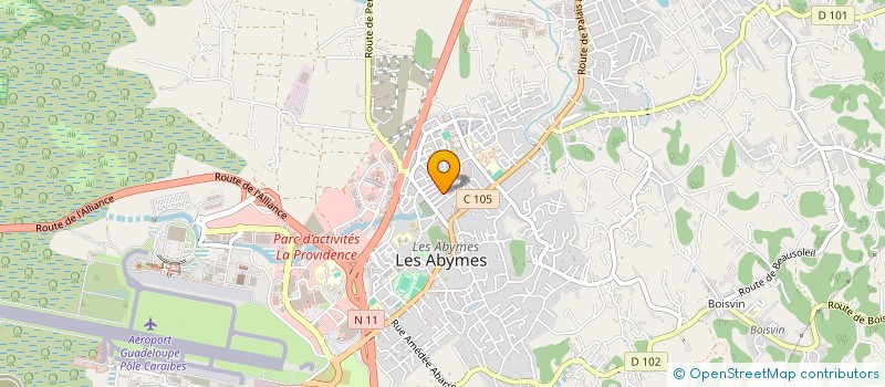 localisation de l'entreprise MONSIEUR ANTHONY PELAGE à LES ABYMES