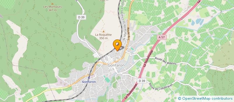 localisation de l'entreprise MONSIEUR ANTHONY PELAZ  GONFARON