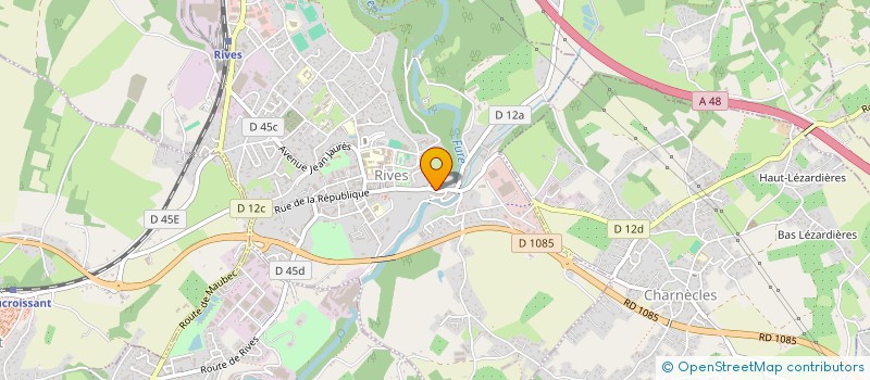 localisation de l'entreprise MONSIEUR ANTHONY PELLETIER  RIVES