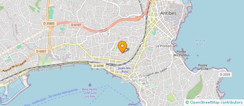 localisation de l'entreprise MONSIEUR ANTHONY PENIANINA  ANTIBES