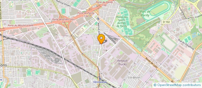 localisation de l'entreprise MONSIEUR ANTHONY PEREIRA  VENISSIEUX