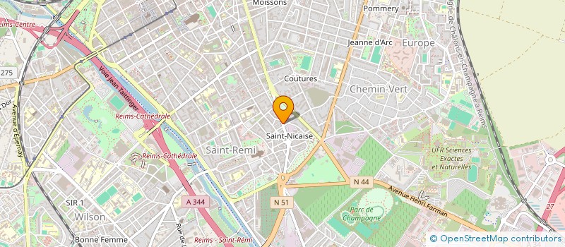 localisation de l'entreprise MONSIEUR ANTHONY PERES  REIMS