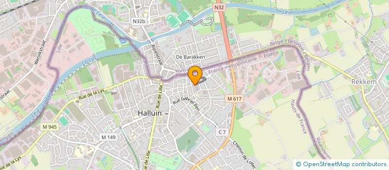 localisation de l'entreprise MONSIEUR ANTHONY PERIN  HALLUIN