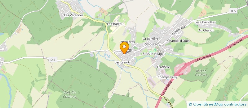 localisation de l'entreprise MONSIEUR ANTHONY PERRIN  PELOUSEY