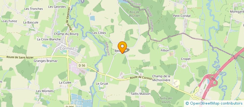 localisation de l'entreprise MONSIEUR ANTHONY PERRIN  BEAUPONT