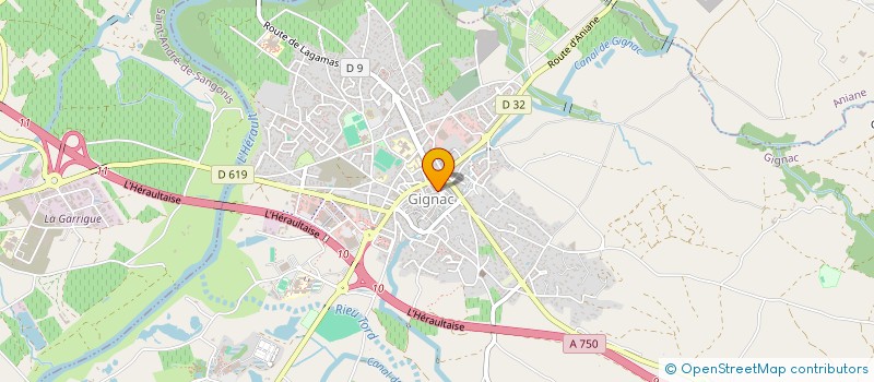 localisation de l'entreprise MONSIEUR ANTHONY PESLHERBE  GIGNAC