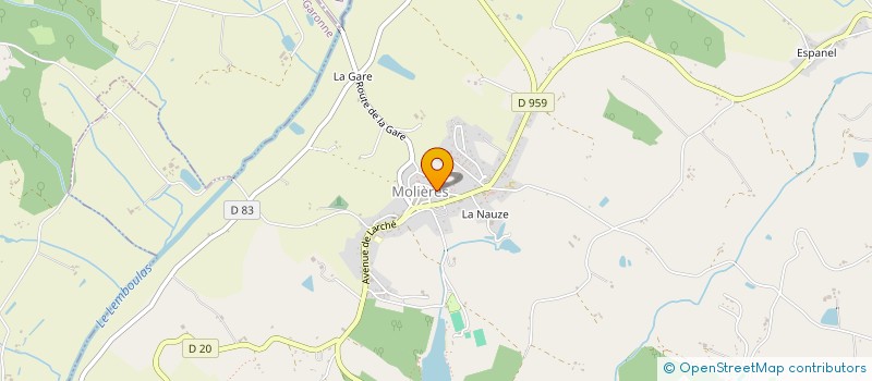 localisation de l'entreprise MONSIEUR ANTHONY PEYRONNET  MOLIERES