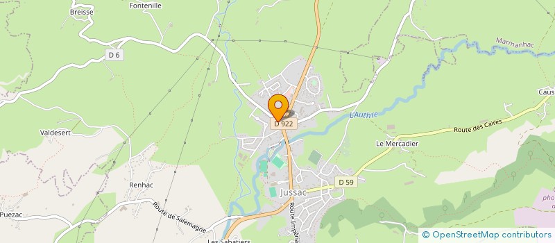 localisation de l'entreprise MONSIEUR ANTHONY PIERRE à JUSSAC