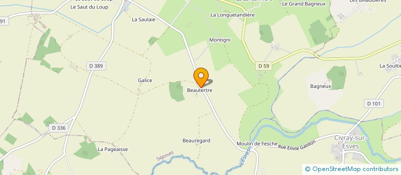 localisation de l'entreprise MONSIEUR ANTHONY PIGEAT à SEPMES