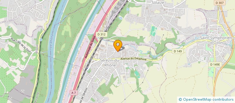 localisation de l'entreprise MONSIEUR ANTHONY PINEL  SEREZIN-DU-RHONE