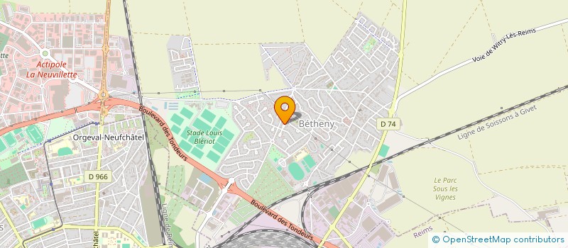 localisation de l'entreprise MONSIEUR ANTHONY PINTO  BETHENY