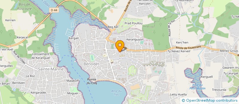 localisation de l'entreprise MONSIEUR ANTHONY PLANTEC  BENODET