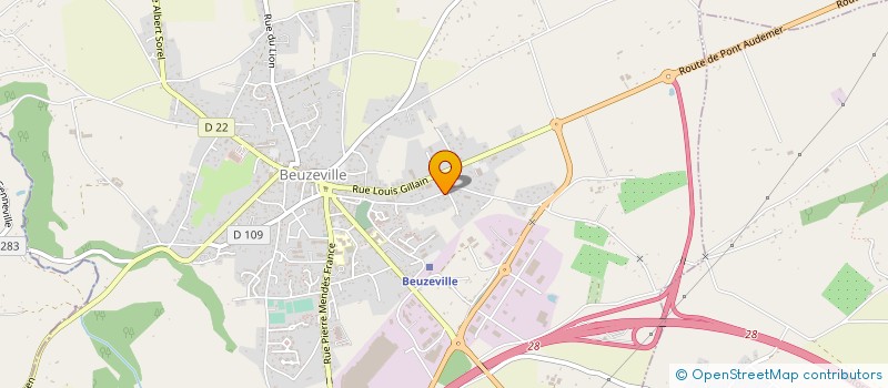 localisation de l'entreprise MONSIEUR ANTHONY PLANTEGENEST  BEUZEVILLE