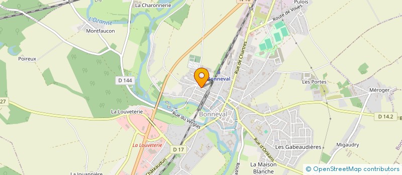 localisation de l'entreprise MONSIEUR ANTHONY POIDEVIN  BONNEVAL