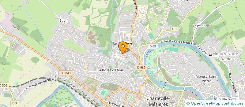 localisation de l'entreprise MONSIEUR ANTHONY PONCIN  CHARLEVILLE-MEZIERES