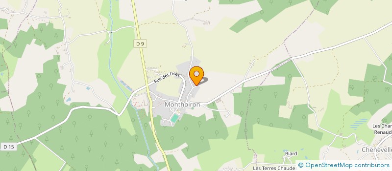 localisation de l'entreprise MONSIEUR ANTHONY PORCHER  MONTHOIRON