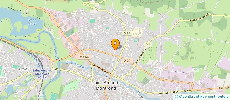 localisation de l'entreprise MONSIEUR ANTHONY PORCHERON-PITTINO  SAINT-AMAND-MONTROND