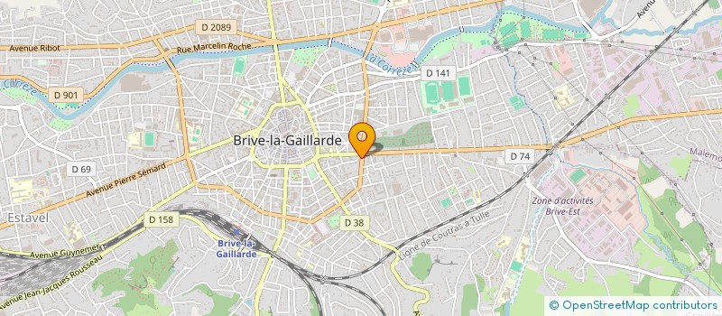 localisation de l'entreprise MONSIEUR ANTHONY PORTE  BRIVE-LA-GAILLARDE