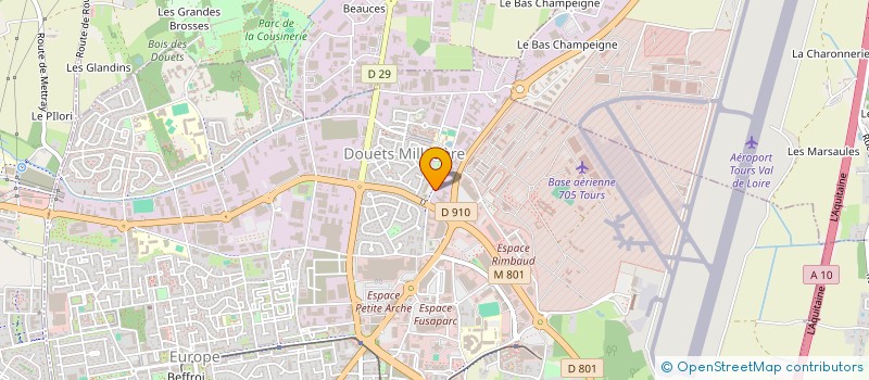 localisation de l'entreprise MONSIEUR ANTHONY PRESTAT  TOURS