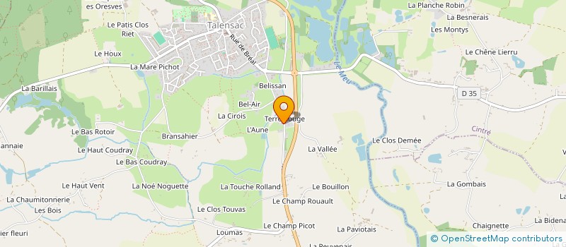 localisation de l'entreprise MONSIEUR ANTHONY PRIME  TALENSAC