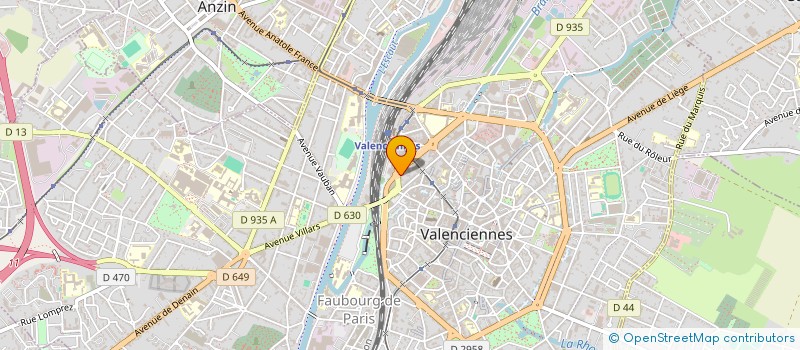 localisation de l'entreprise MONSIEUR ANTHONY PRINCE à VALENCIENNES