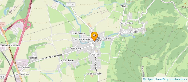 localisation de l'entreprise MONSIEUR ANTHONY PROYART à TOSSIAT