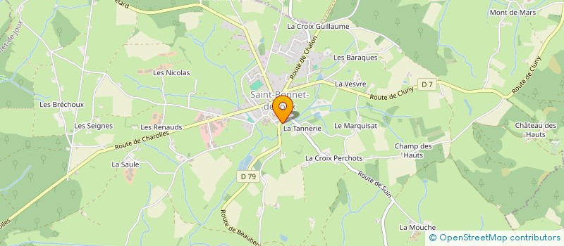 localisation de l'entreprise MONSIEUR ANTHONY PRUDON à SAINT-BONNET-DE-JOUX