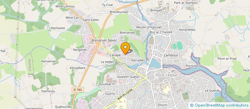 localisation de l'entreprise MONSIEUR ANTHONY QUINQUIS  PLONEOUR-LANVERN