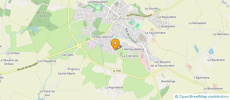 localisation de l'entreprise MONSIEUR ANTHONY RAMBAUD  LA GAUBRETIERE