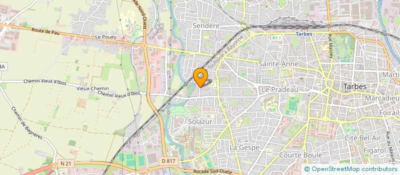 localisation de l'entreprise MONSIEUR ANTHONY RAMPF  TARBES
