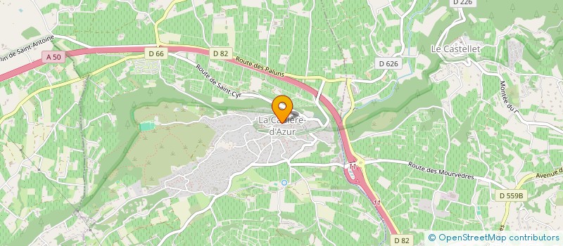 localisation de l'entreprise MONSIEUR ANTHONY RAVIER  LA CADIERE-D'AZUR