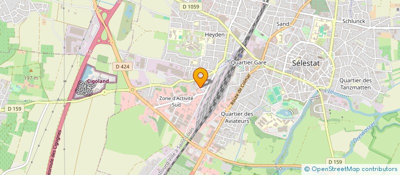 localisation de l'entreprise MONSIEUR ANTHONY REDA  SELESTAT